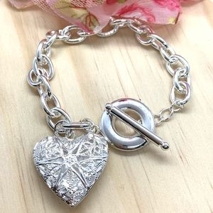 Silver Heart Bracelet